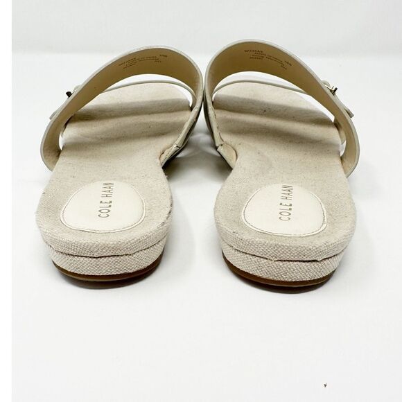 Cole Haan Francine Demi Wedge Slide Sandal Ivory Size 10 - Picture 8 of 11